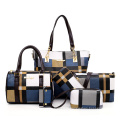 2021 pu tote designer handbags sets 6pcs ladies handbags women bags
